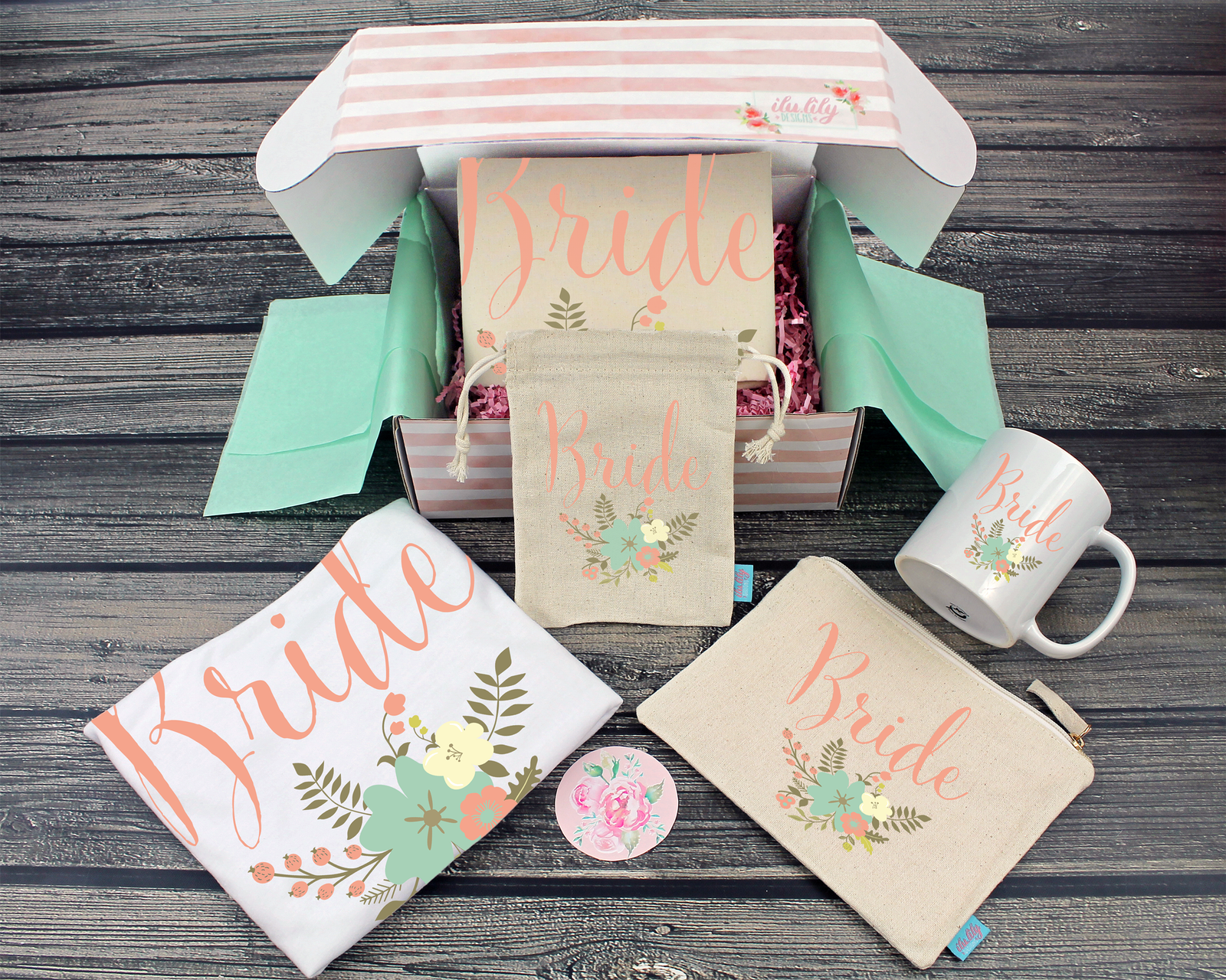Bride Gift Box | Bride to Be Gift | Floral Chic Bride