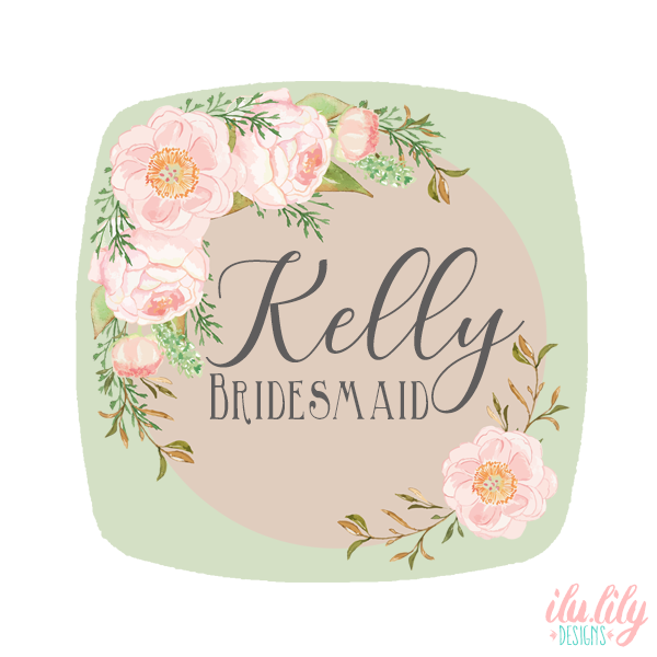Bridesmaid Compact Mirror | Personalized Favors for Bridesmaids | Personalized Floral Frame