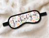 Bridal Party Sleep Mask Party Favors | Personalized Sleep Masks | Floral