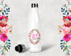 Bridal Party Water Bottle | Swell Style Water Bottle | Personalized Floral Wreath