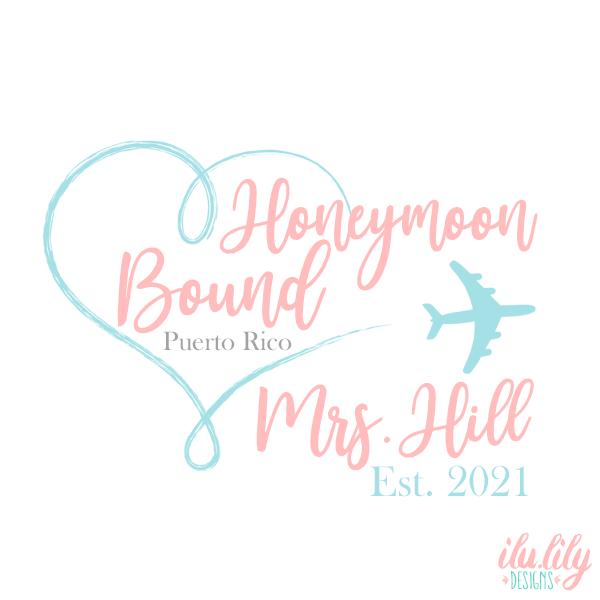 Honeymoon T-Shirt - Custom Bride Tribe Apparel | Bridal Party Shirts