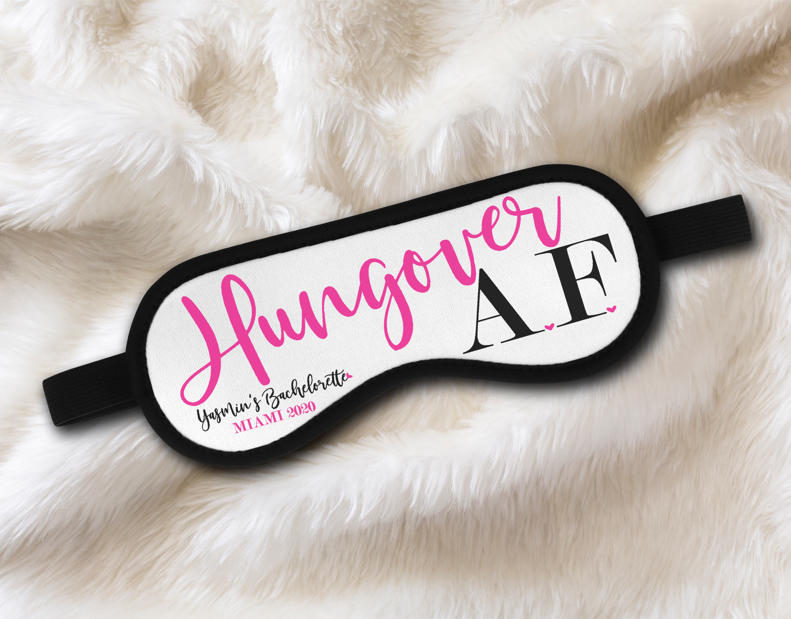 Bachelorette Party Personalized Sleep Mask Favor | Hungover AF