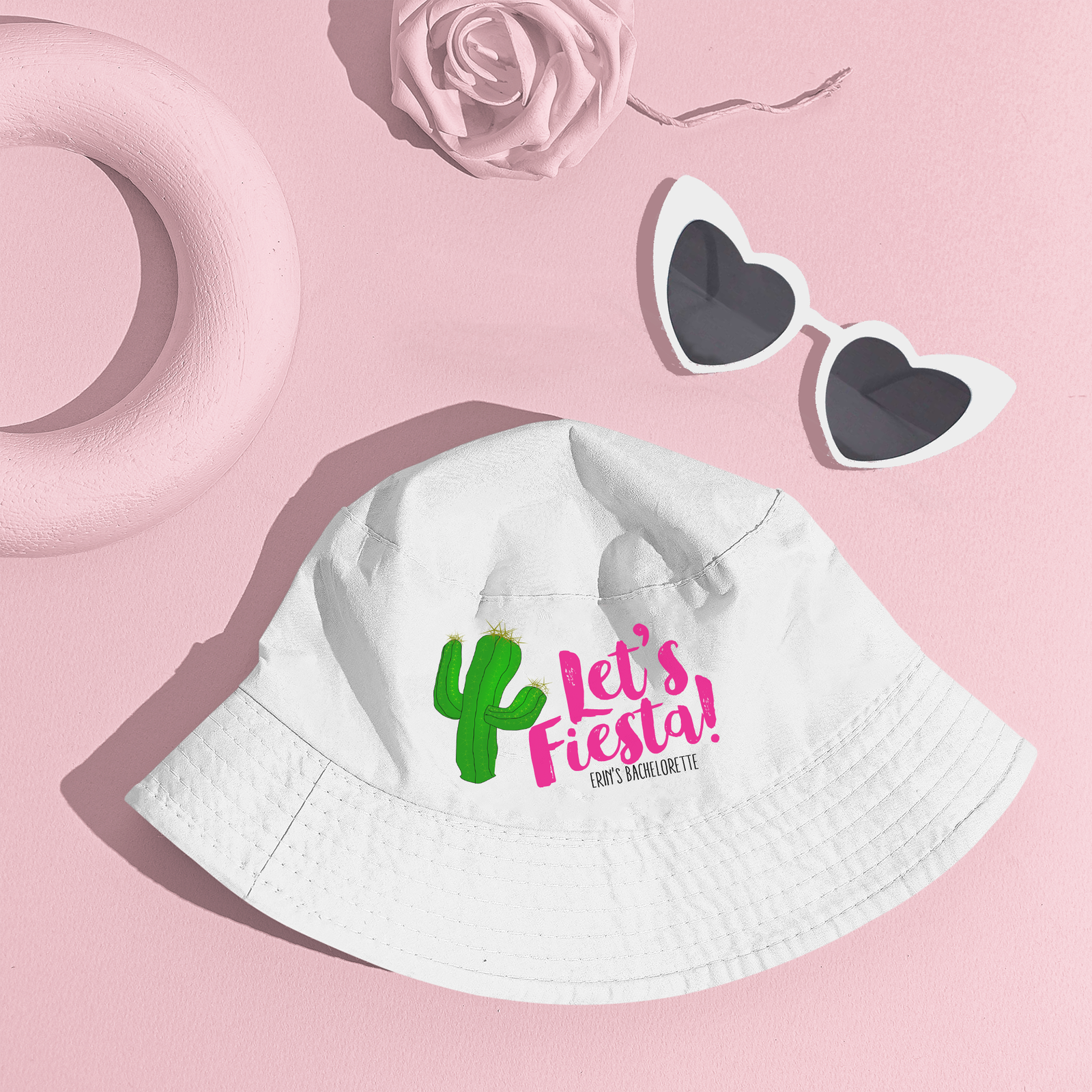 Bachelorette Party Bucket Hat | Let's Fiesta Personalized