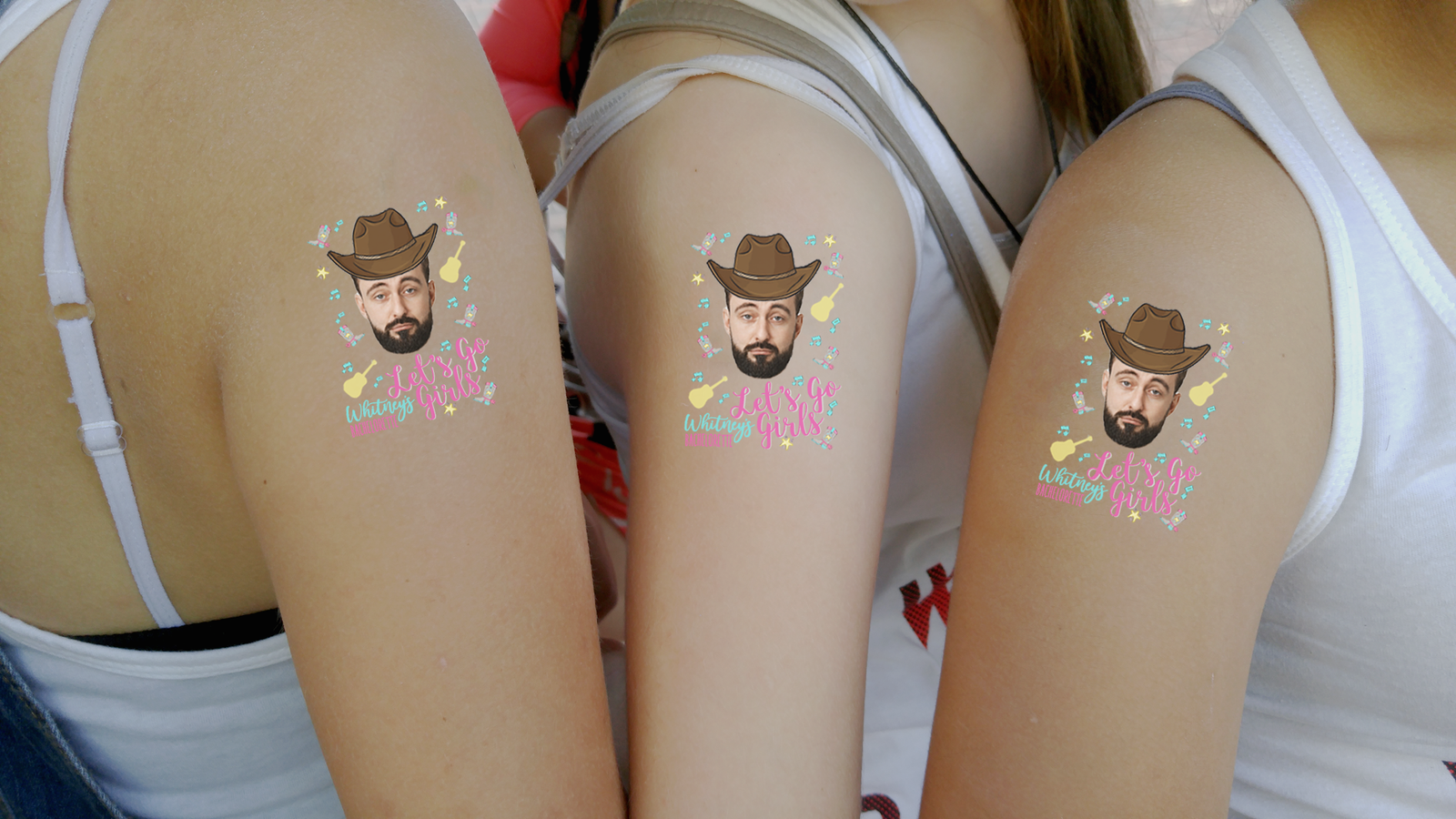 Custom Temporary Tattoo Bachelorette Party Favors | Let's Go Girls