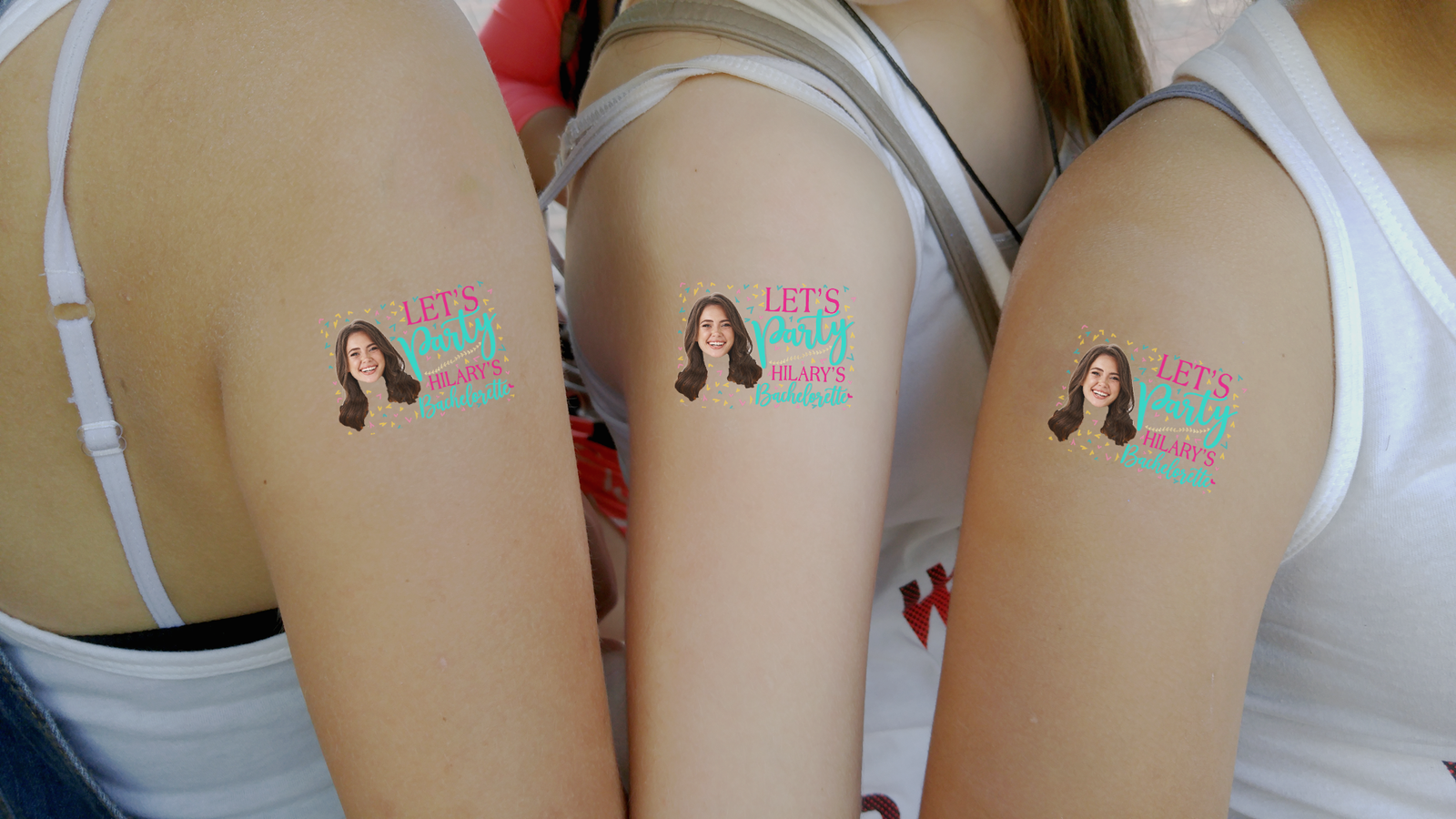 Custom Temporary Tattoo Bachelorette Party Favors | Let's Party