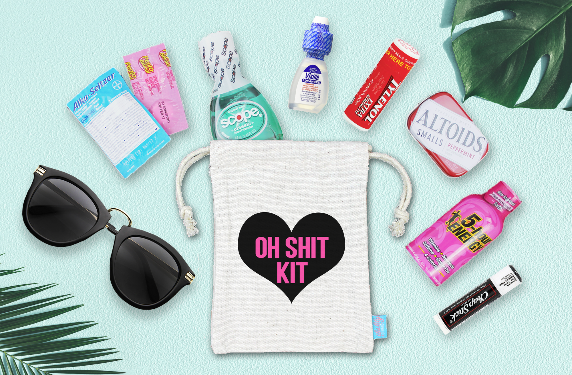 Oh Shit Kit Heart | Bachelorette Party Oh Shit Kit Favor Bag
