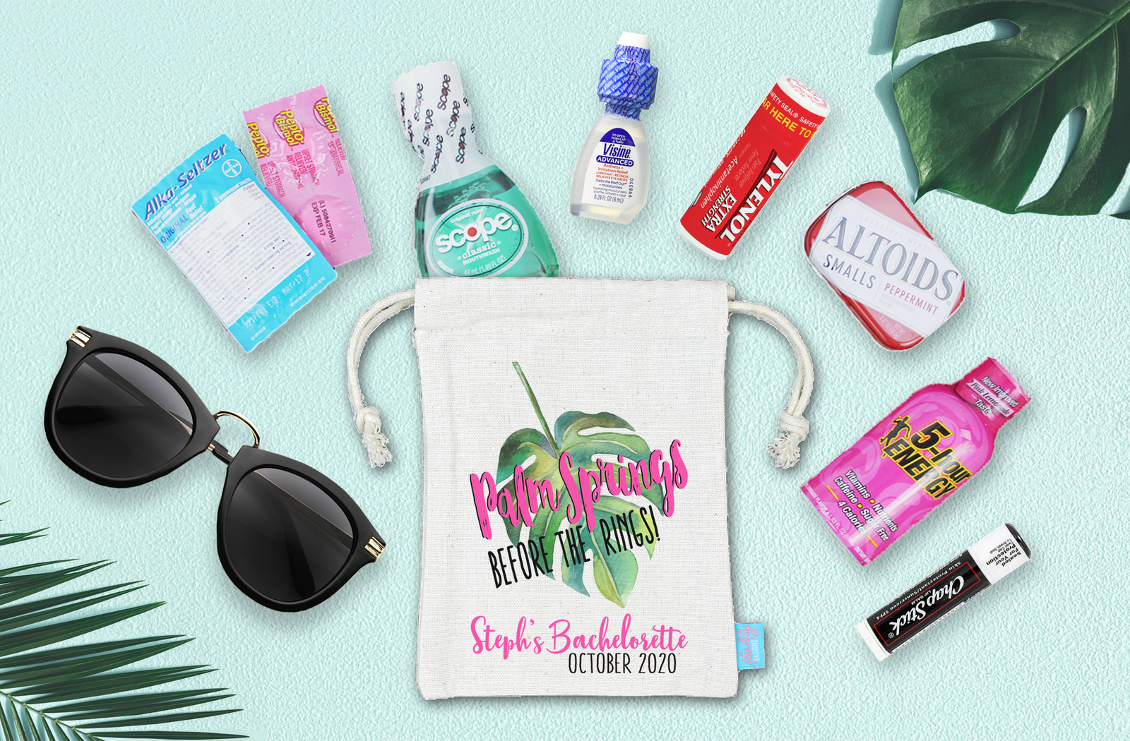 Bachelorette Party Palm Springs Hangover Kit | Oh Shit Kit | Palm Springs Before the Rings