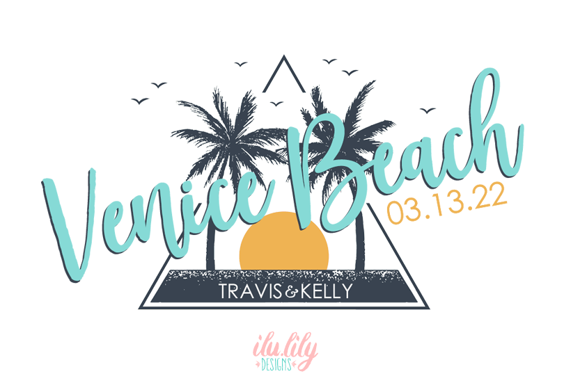 Venice Beach Bag Beach Wedding | Wedding Welcome Bag | Destination Wedding Tote Bag Burlap Jute Bag Favor