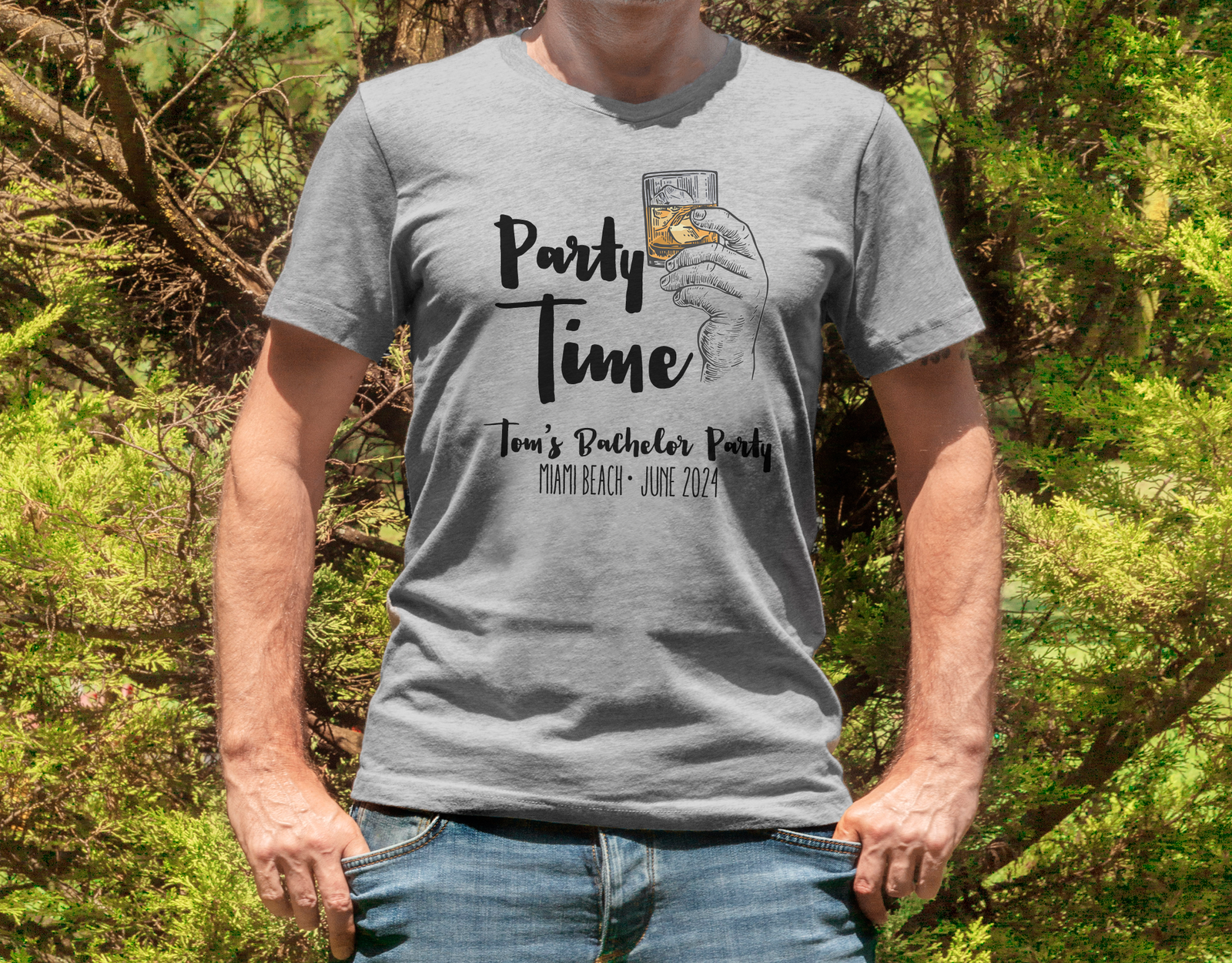Bachelor Party Shirt | Custom Party Time Bachelor Party Shirt Funny