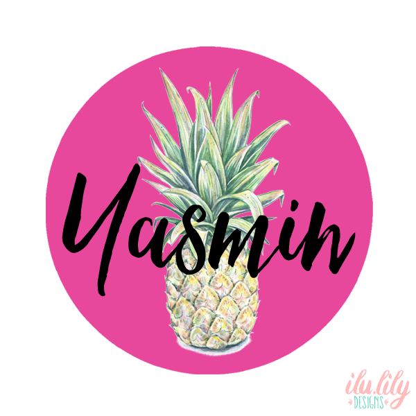 Bridal Party Compact Mirror | Personalized Bridesmaid Favors | Pineapple Name