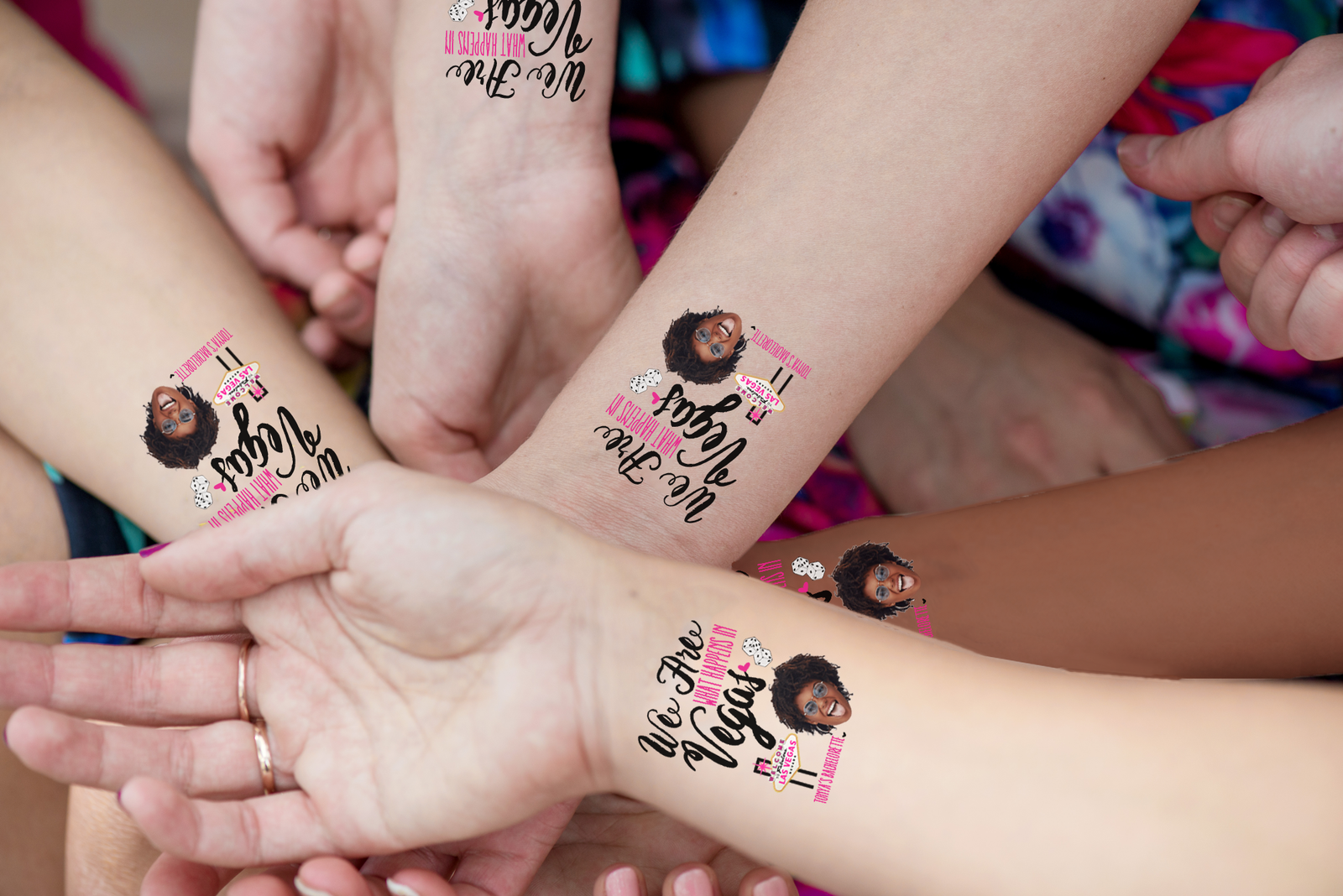 Custom Temporary Tattoo Bachelorette Party Favors | We Are Vegas