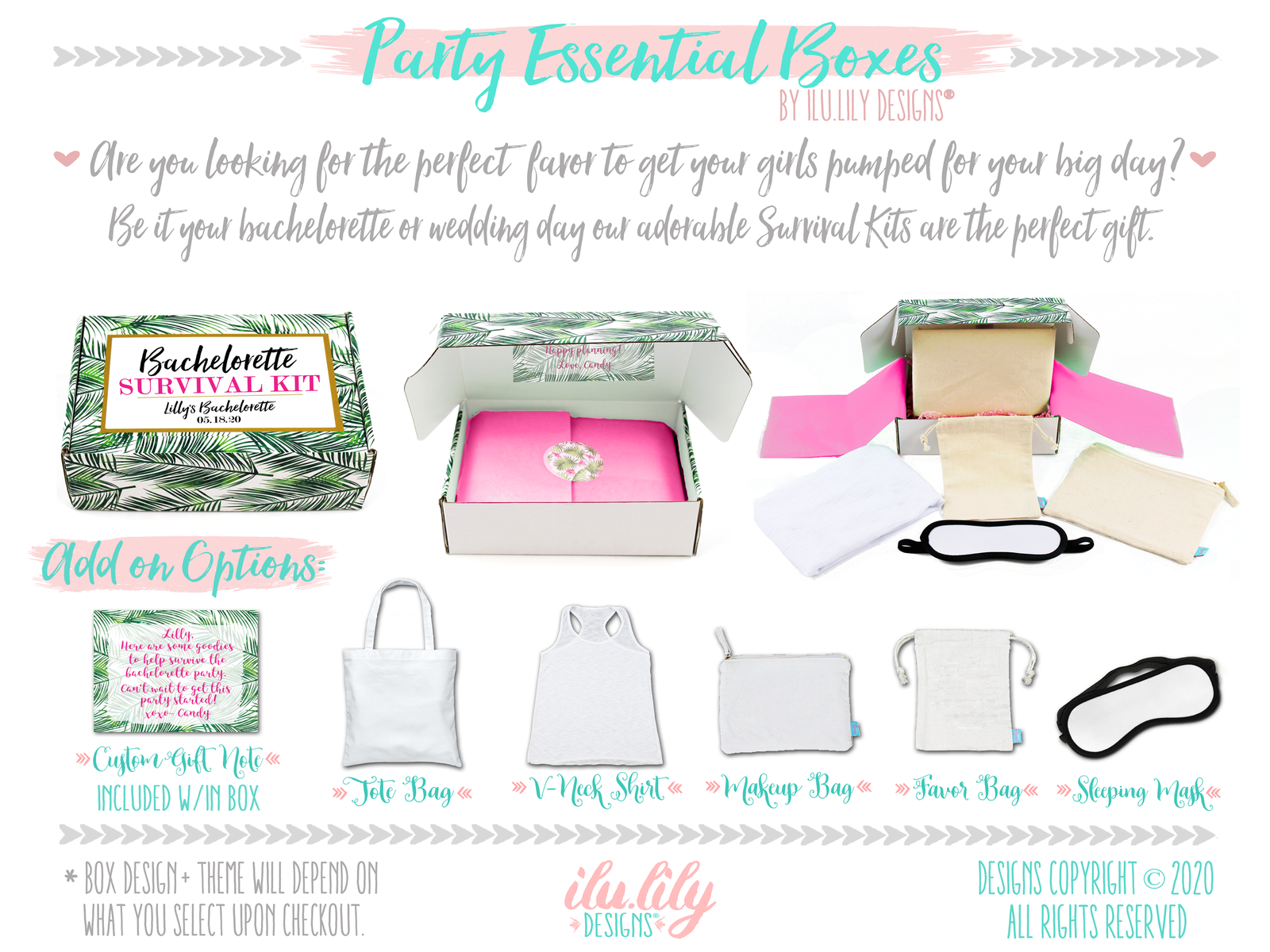 Bachelorette Party Survival Kit | Bachelorette Essentials Gift Box