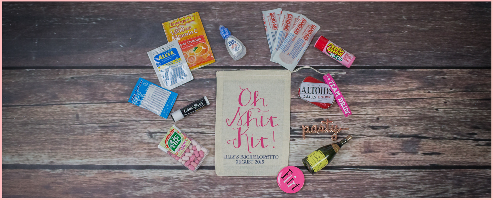 Wedding Welcome Favor Bag  In Sickness and in Health - ilulily designs