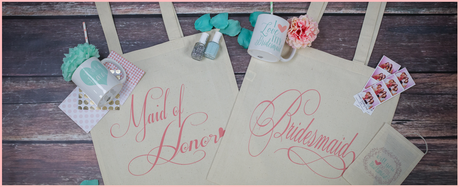 Bridesmaid Tote Bag, Personalized Bridesmaid Gift, Maid of Honor Totes,  Bridal Party Bags