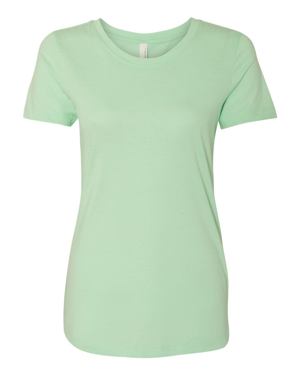 A mint green t-shirt with short sleeves.