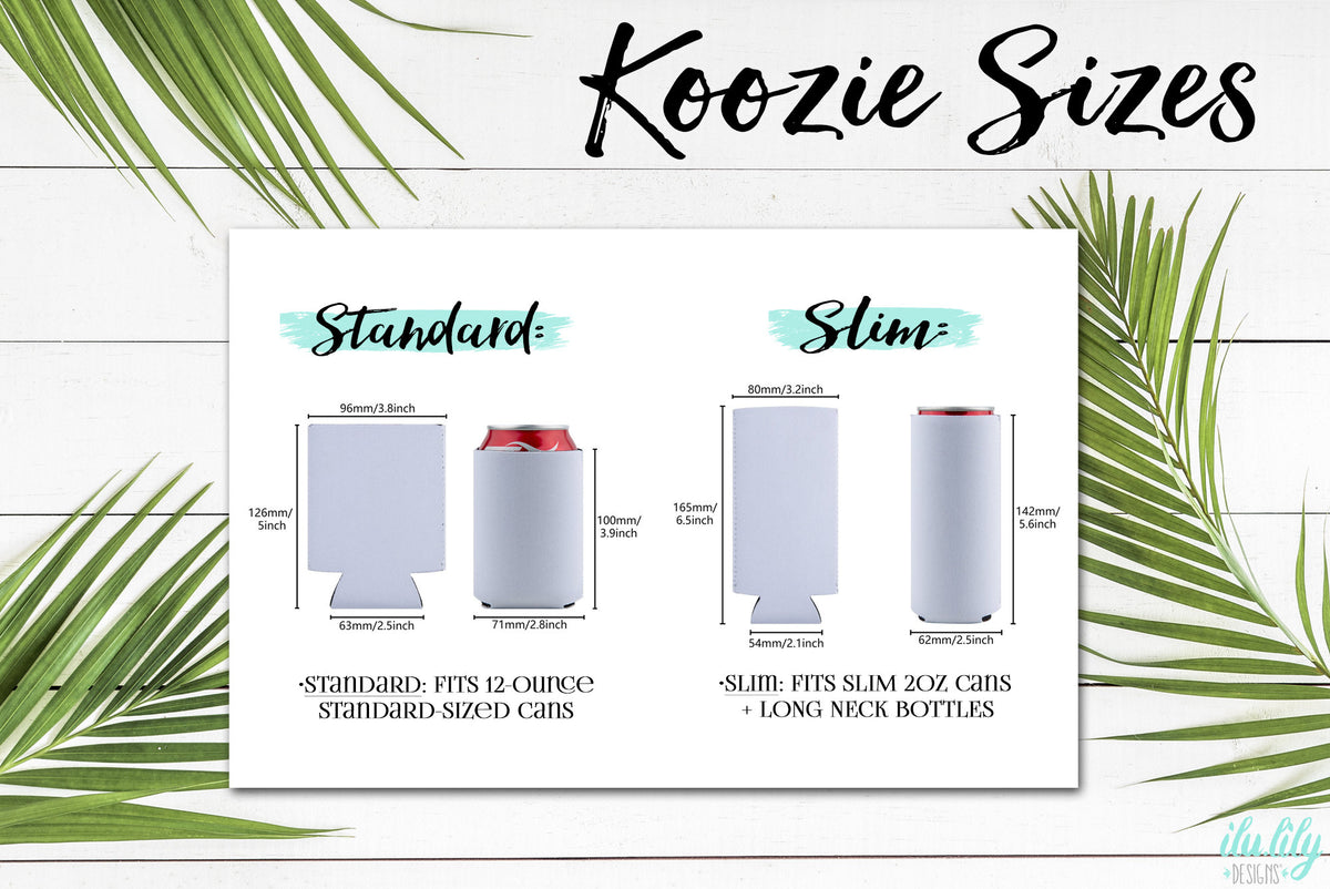 Custom Can Cooler – Personalized Cozie With Custom Caricature Design | Birthday Party Favor