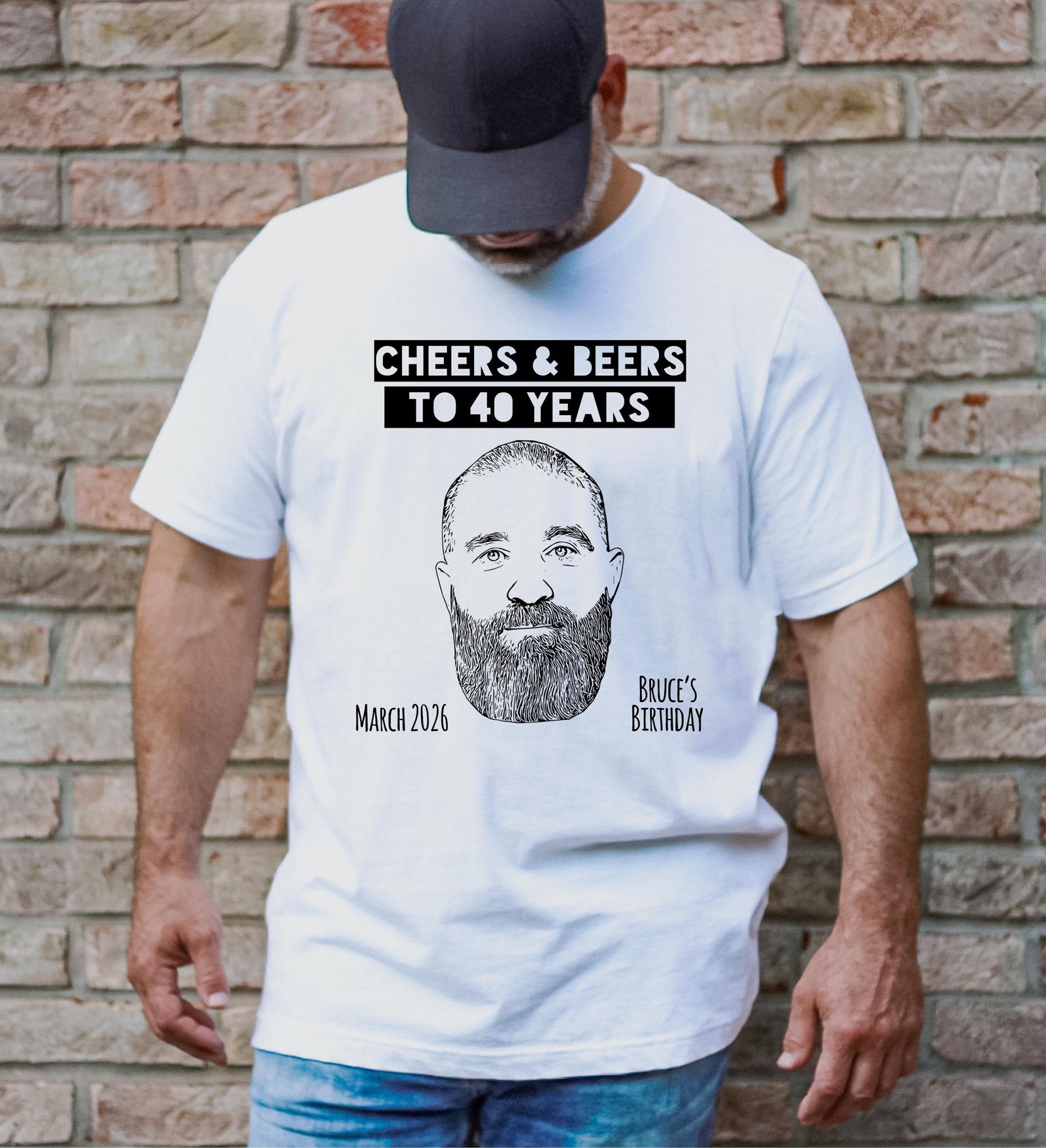 Custom Birthday T-Shirt – Personalized Party Tee With Custom Caricature Design