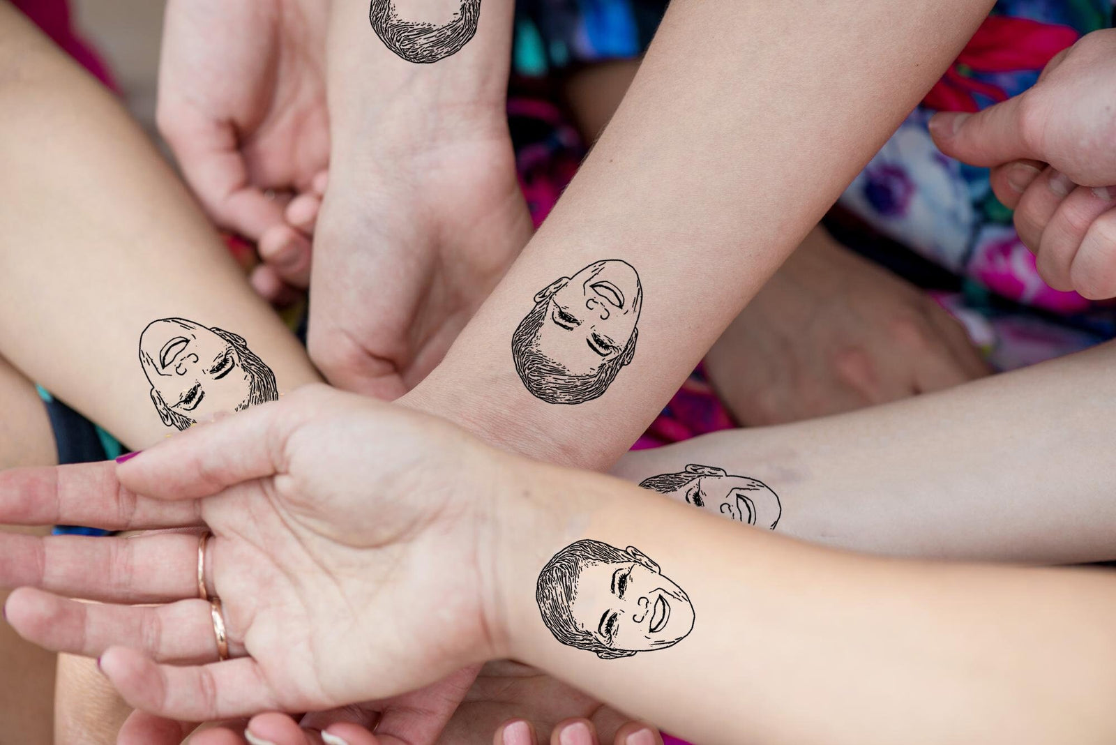 Custom Temporary Tattoos – Unique Caricature Birthday Party Favors Lasting Days