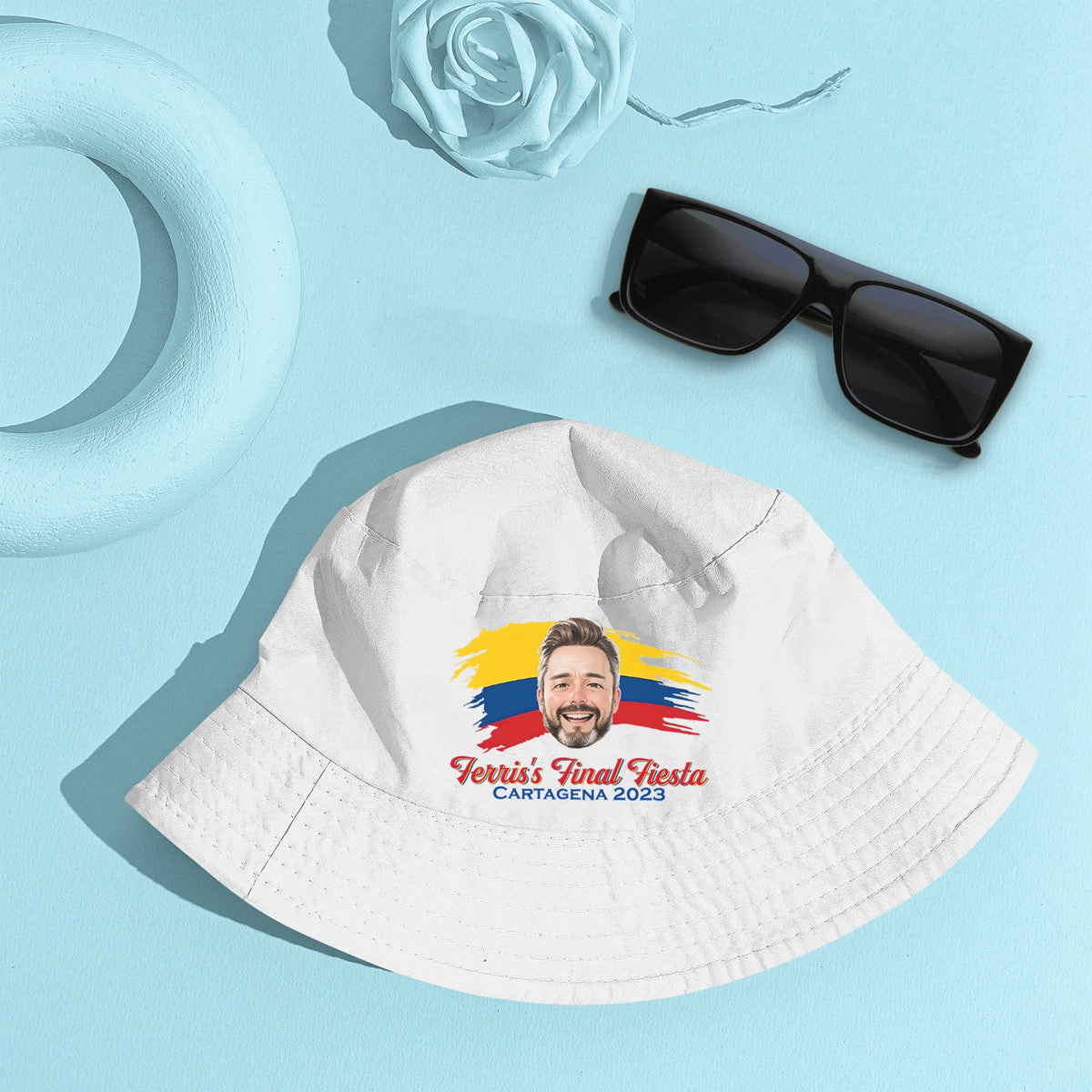 Bachelor Party Bucket Hat – Custom Caricature Groomsmen Hats | Personalized Short Brim