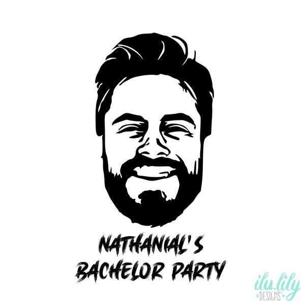 Custom Caricature Flask – Personalized Party Favor Flask for Groomsmen Gift