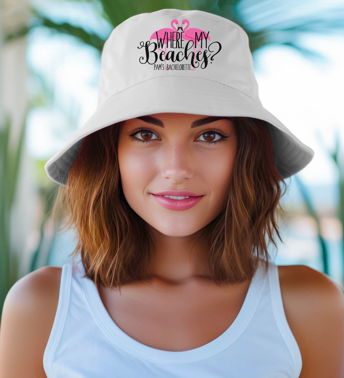 Beach Custom Bucket Hat for Bachelorette Parties by Ilu.Lily