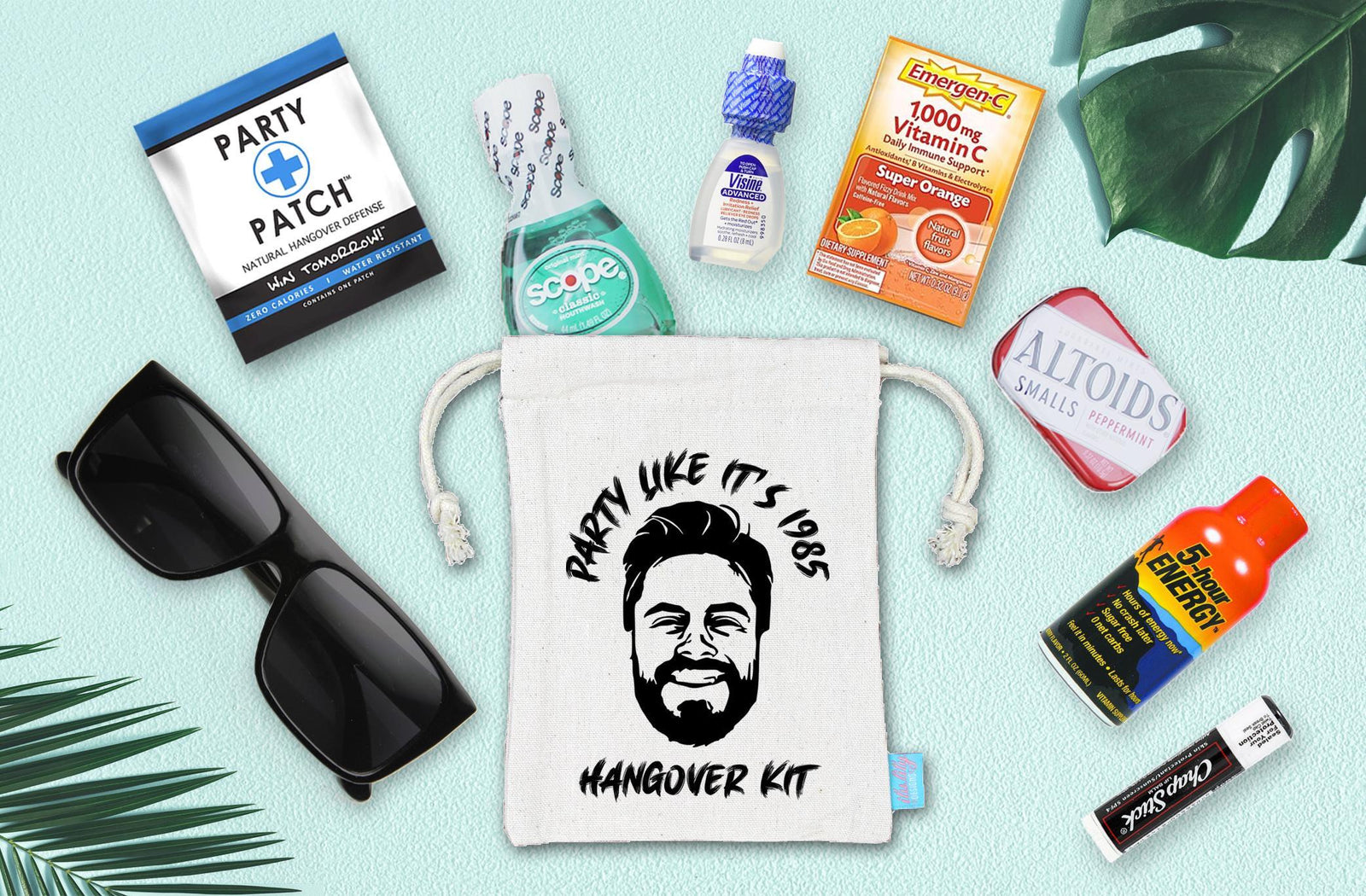 Birthday Party Hangover Kit – Custom Caricature Favor Bag | Unique Birthday Party Favor