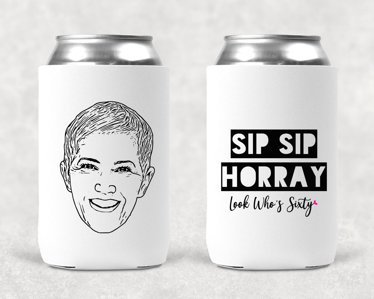 Custom Photo Can Cooler - Personalized Birthday Party Favors | Vibrant Color Cozies