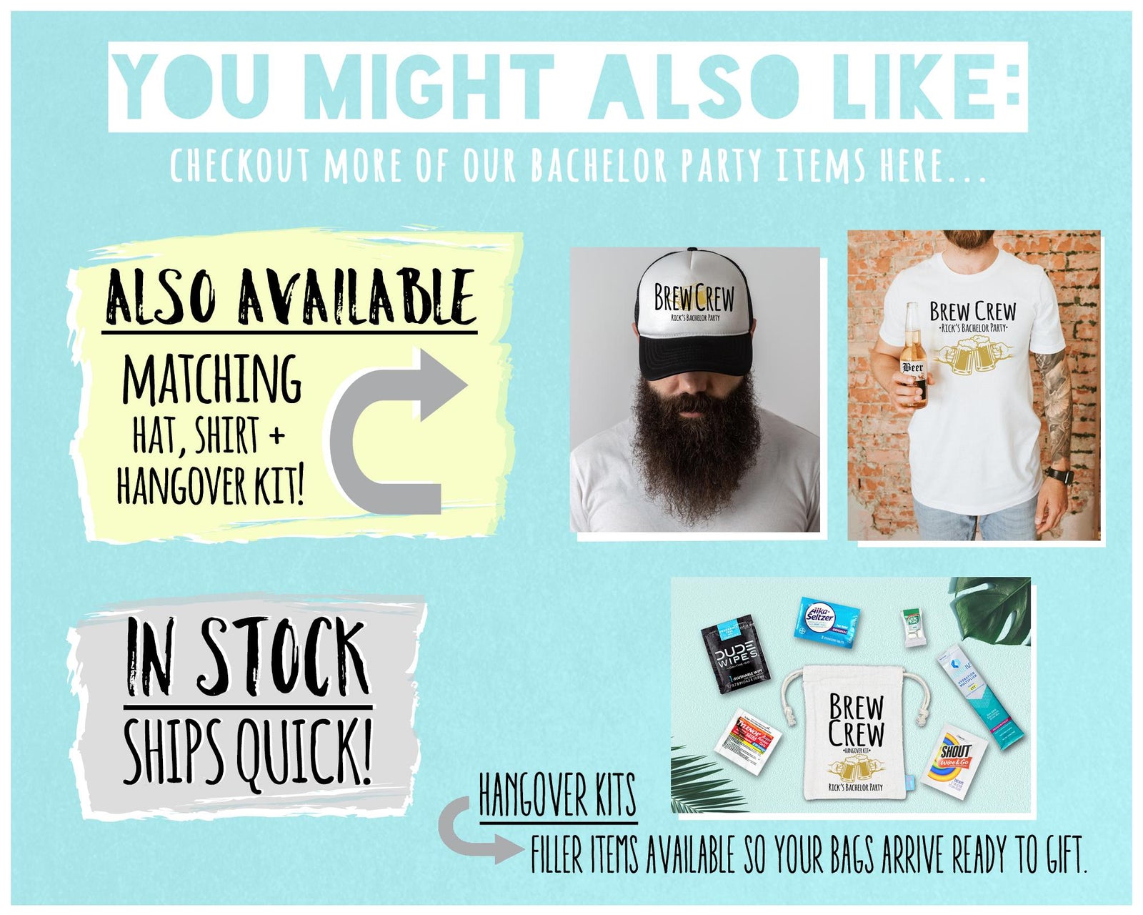 Personalized Flask | Custom Brew Crew Stainless Steel Flask - Groomsmen Gift & Bachelor Party Favor