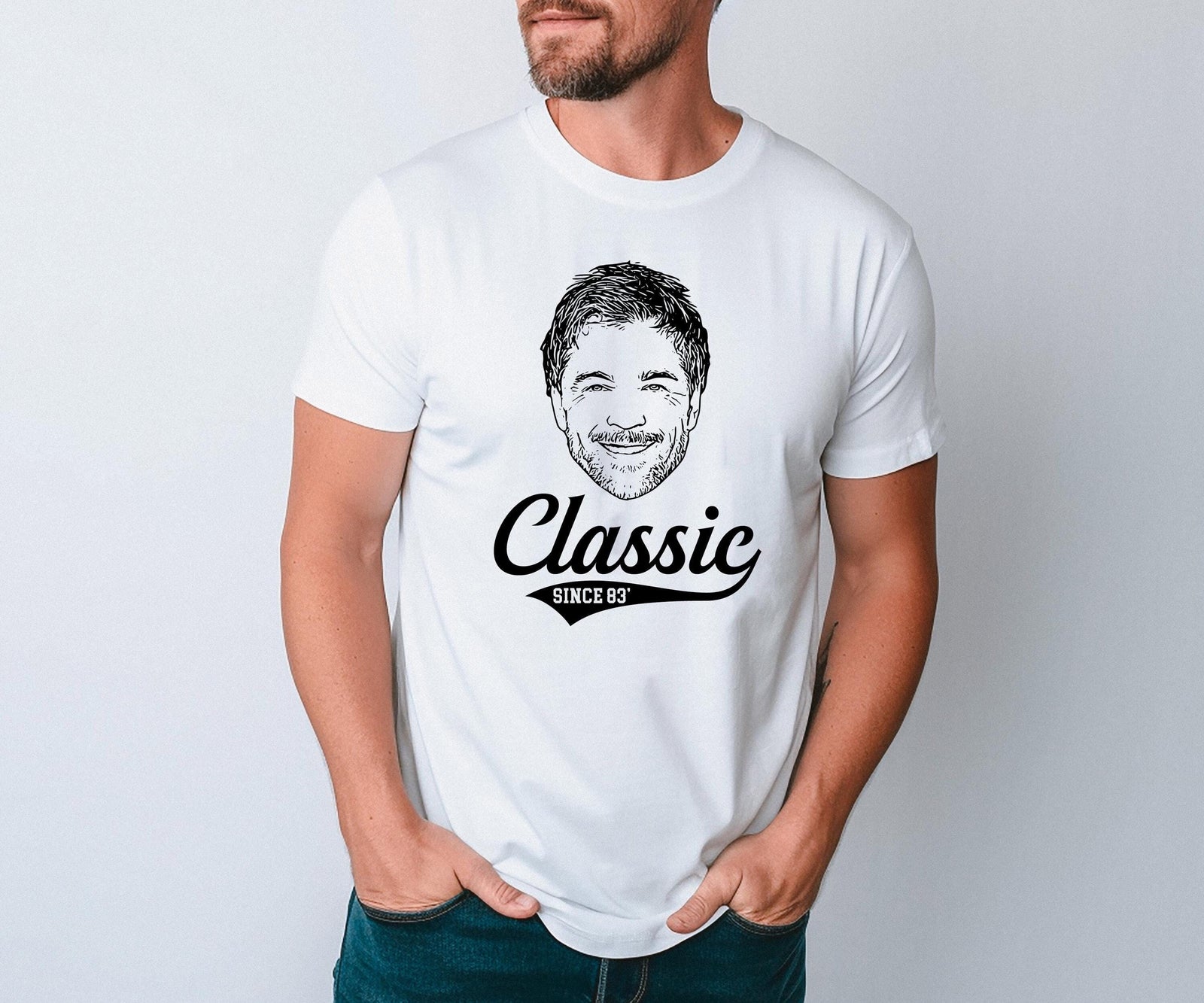 Custom Caricature T-Shirt – Personalized Birthday Shirt With Photo Caricature Tee