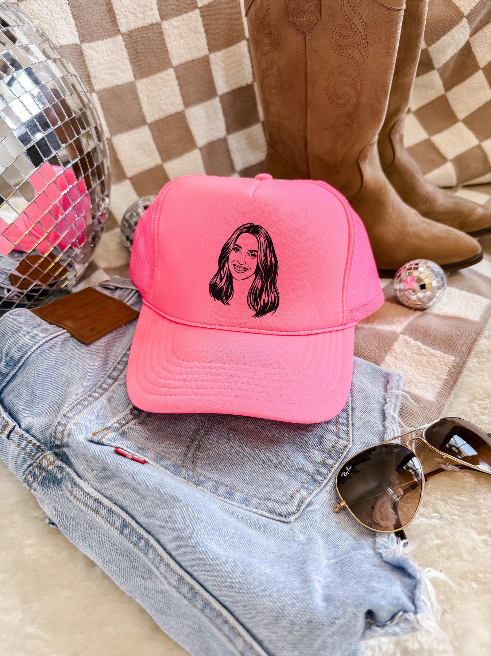Custom Face Bachelorette Trucker Hat | Bridesmaid Gift