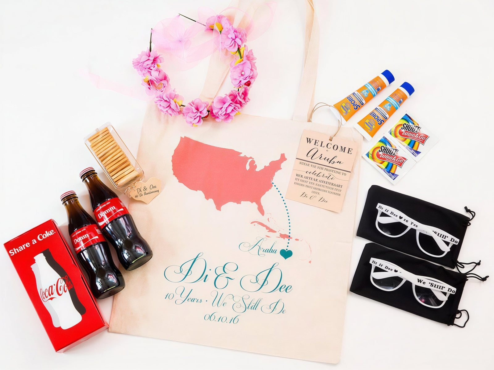 Wedding Welcome Tote Bag | Destination Map Fancy