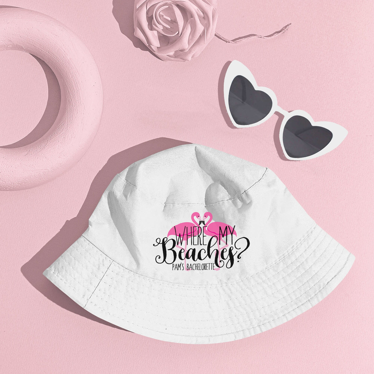 Beach Custom Bucket Hat for Bachelorette Parties by Ilu.Lily