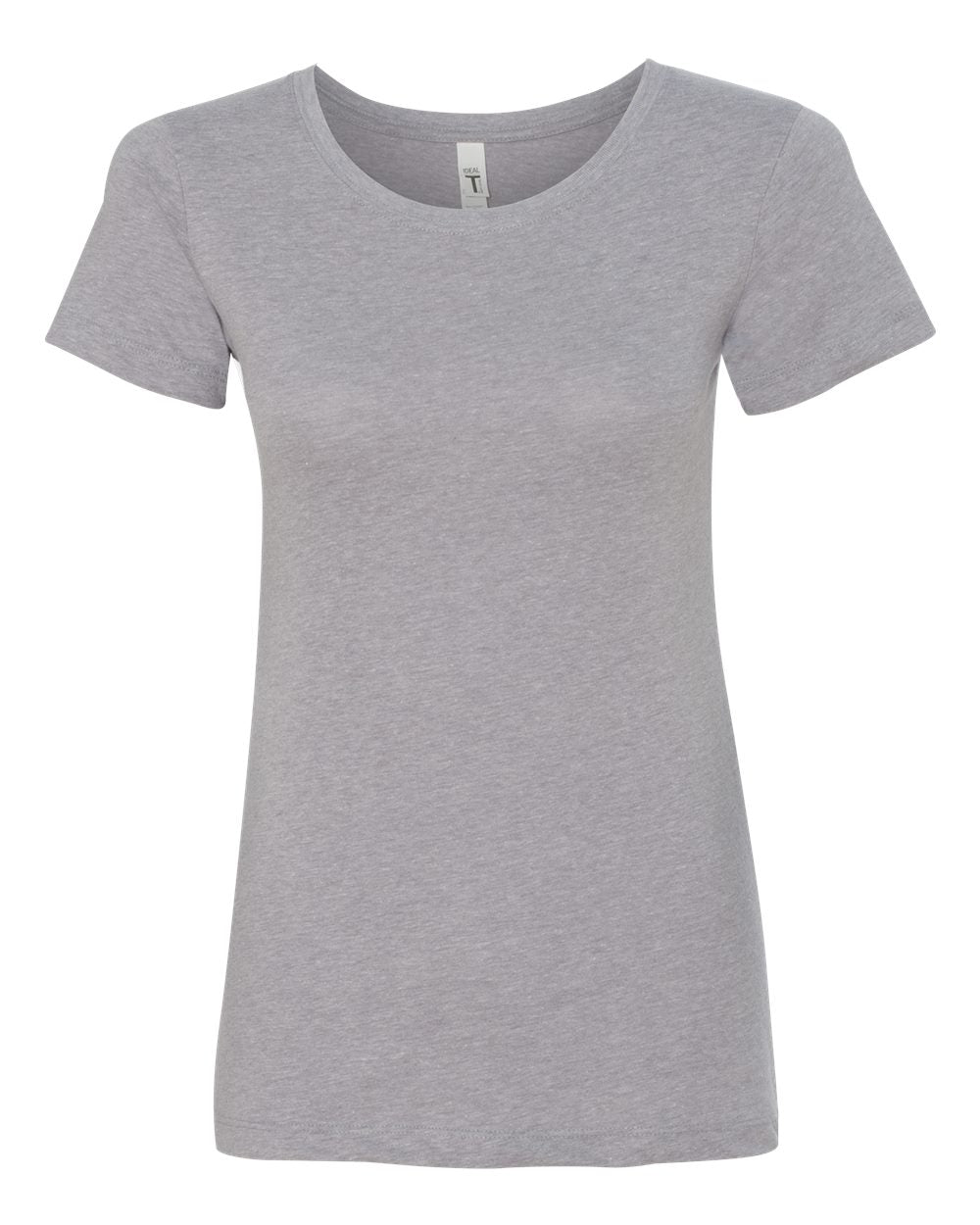A gray t-shirt with short sleeves.