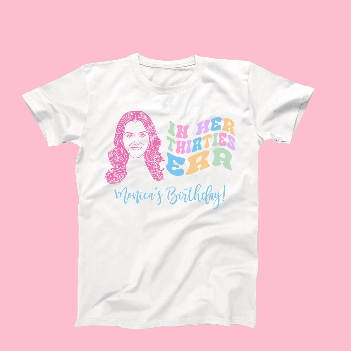 Custom Caricature T-Shirt – Unique Birthday Party Shirt With Humorous Design