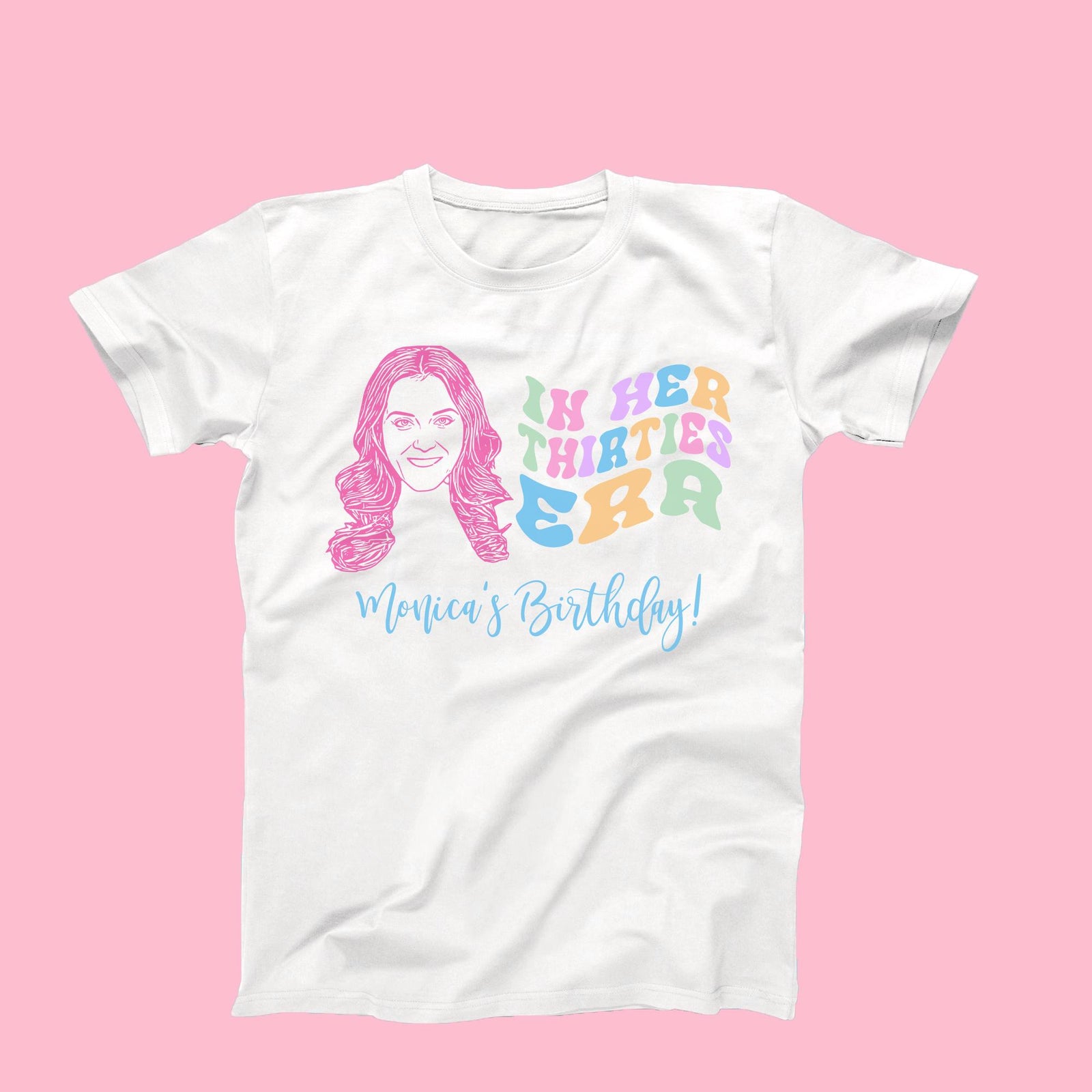 Custom Caricature T-Shirt – Unique Birthday Party Shirt With Humorous Design