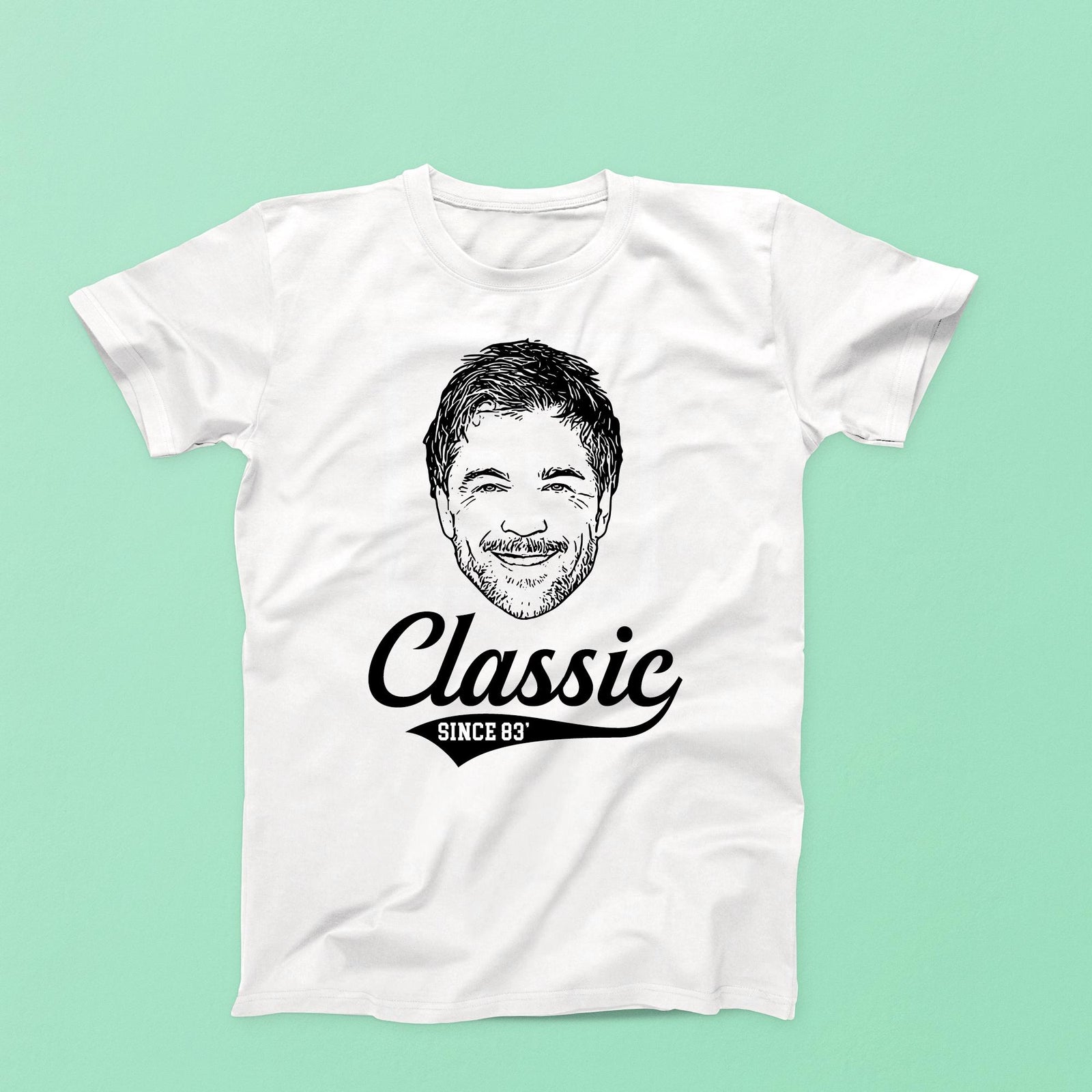 Custom Caricature T-Shirt – Personalized Birthday Shirt With Photo Caricature Tee