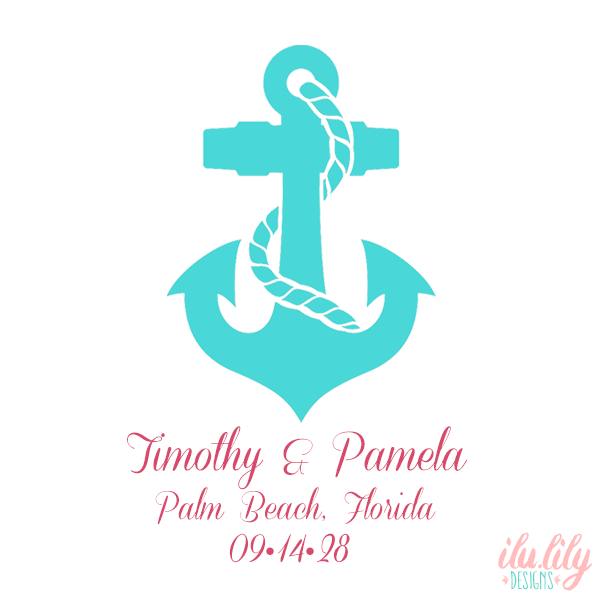 Destination Wedding Welcome Bag | Wedding Favor Bags | Nautical Anchor