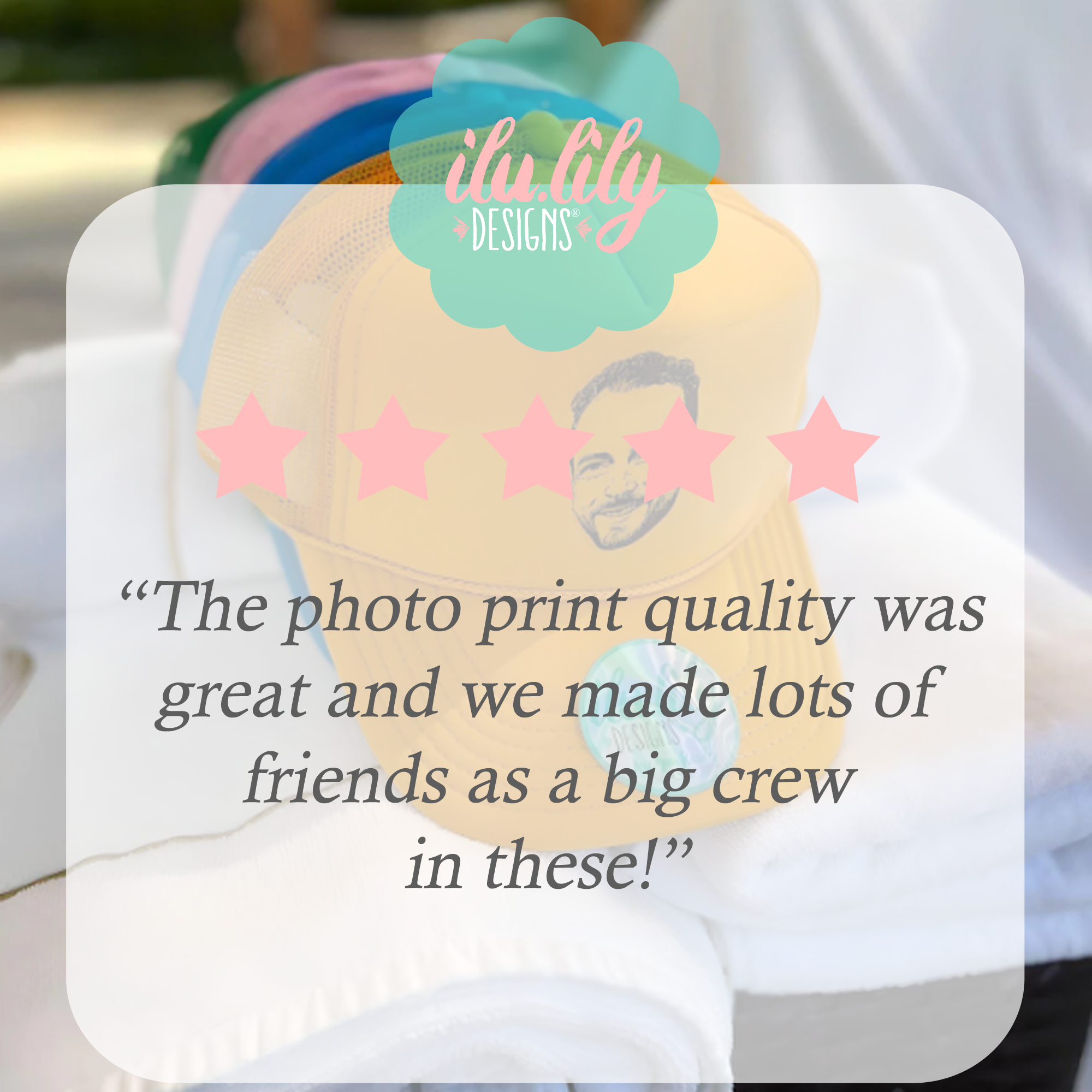 Custom Bachelor Party Caricature Trucker Hat | Custom Bachelor Party Hats with Photo