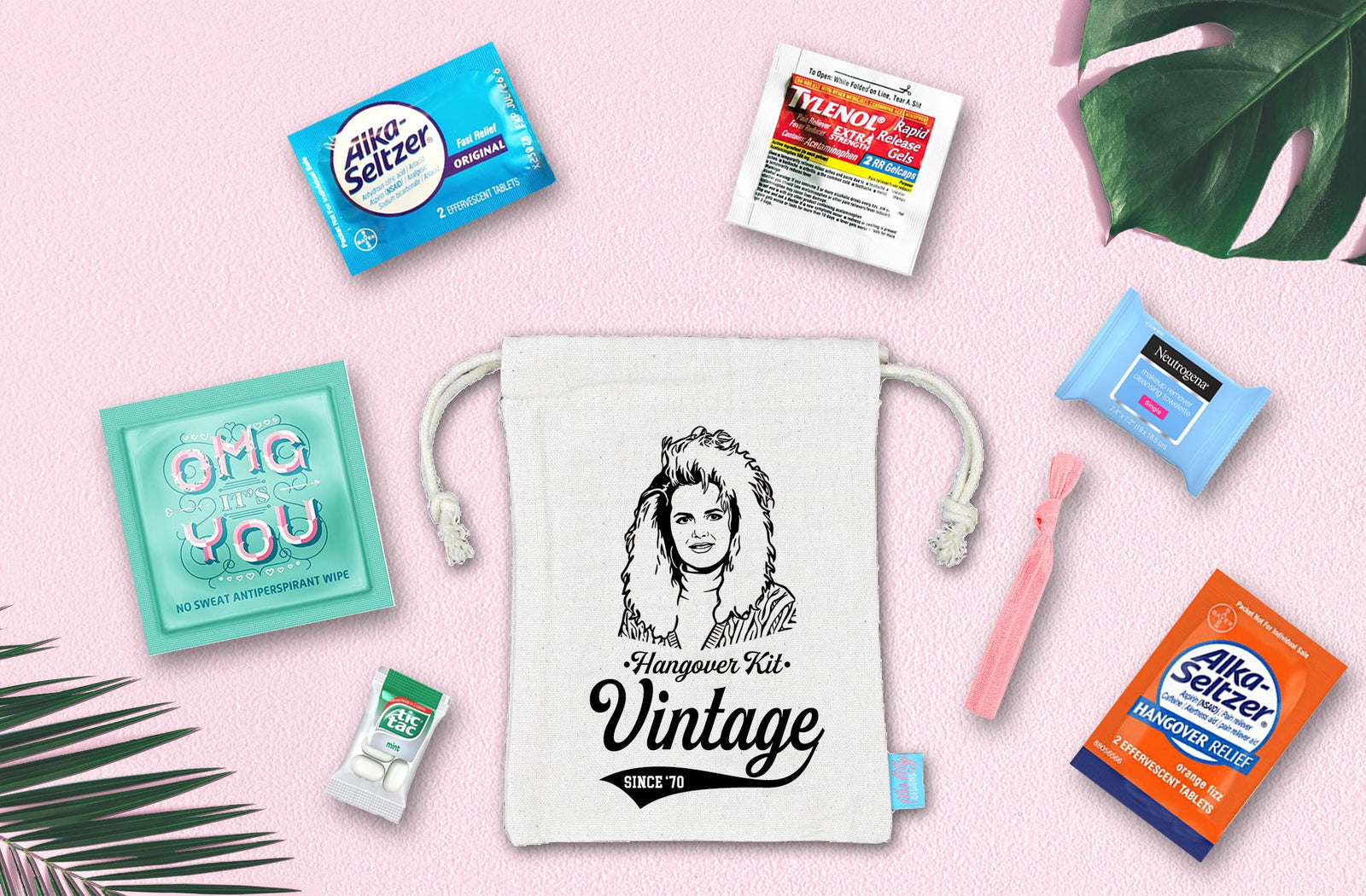 Custom Caricature Hangover Kit – Personalized Birthday Party Favor Bags