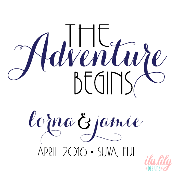 Personalized Wedding Welcome Tote Bag | The Adventure Begins