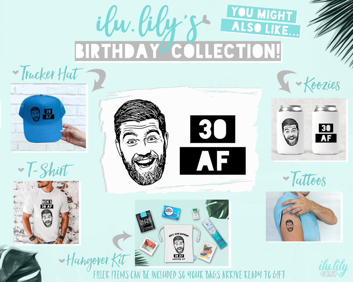 Custom Caricature Hat – Birthday Party Hats | Adjustable Snapback Trucker Hat