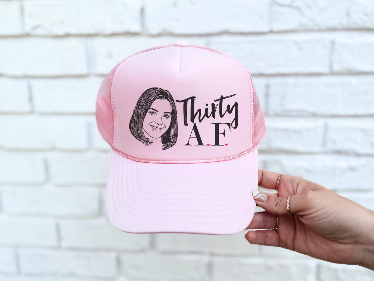 Custom Birthday Trucker Hat – Funny Milestone Birthday Party Hats | Adjustable Snapback