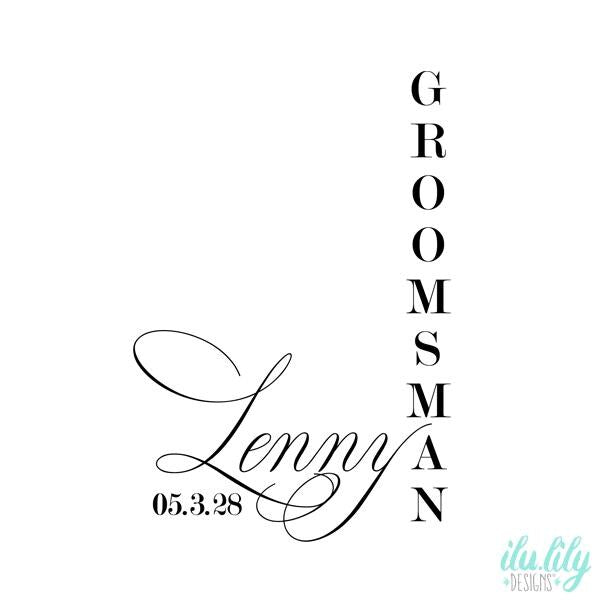 Personalized Flask - Custom Stainless Steel Flask | Groomsmen Gift & Wedding Keepsake