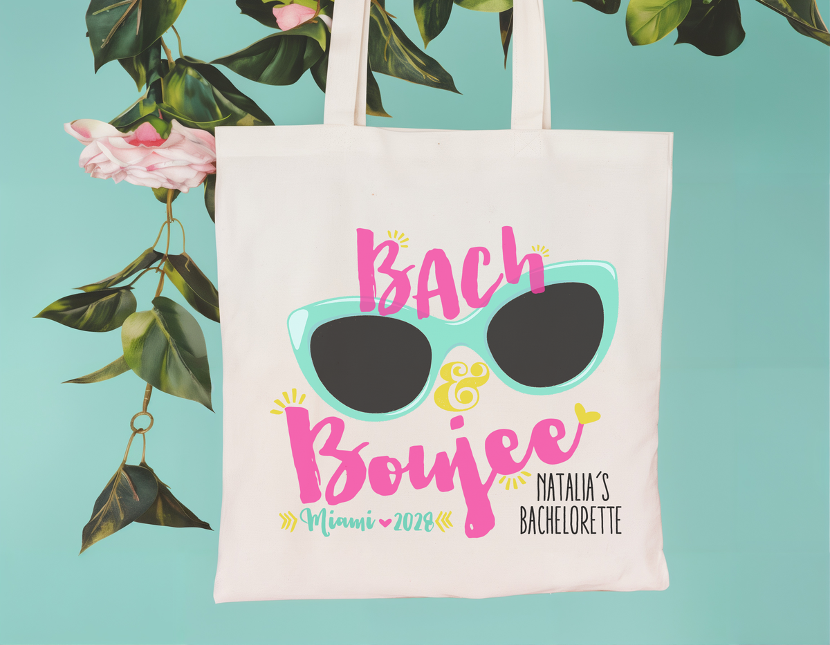 Personalized Canvas Tote Bag for Bachelorette Parties by Ilu.Lily