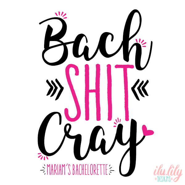 Personalized Party Favor Bag for Bachelorette Parties by Ilu.Lily