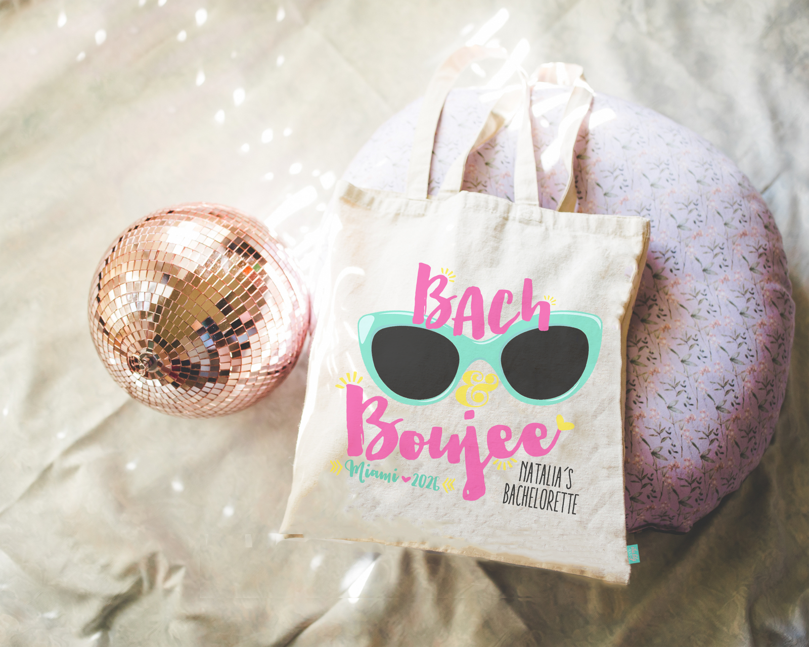 Bach and Boujee Bachelorette Party Tote Bag | Bachelorette Party Favor