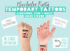 Custom Temporary Tattoo Bachelor Party Favors | Brews Before The I Do&#39;s