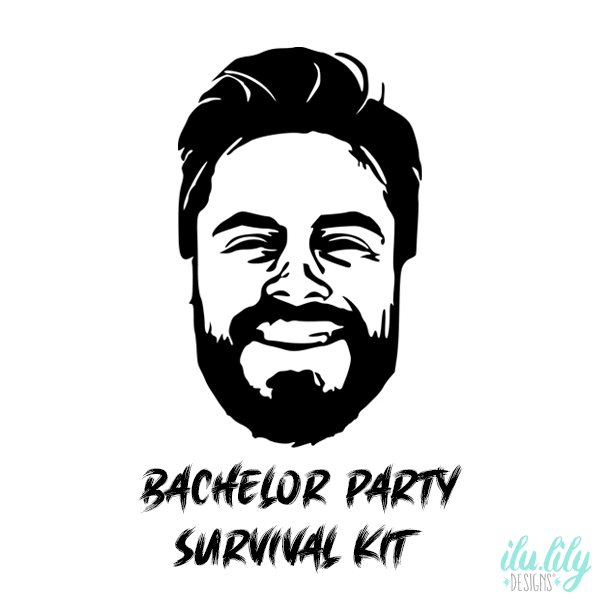 Bachelor Party Hangover Recovery Kit | Groomsmen Favors | Custom Caricature Oh Shit Kit