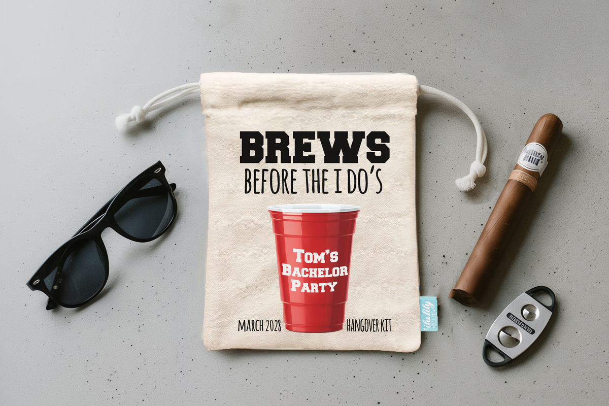 Bachelor Party Hangover Recovery Kit | Groomsmen Favor | Brews Before I Dos