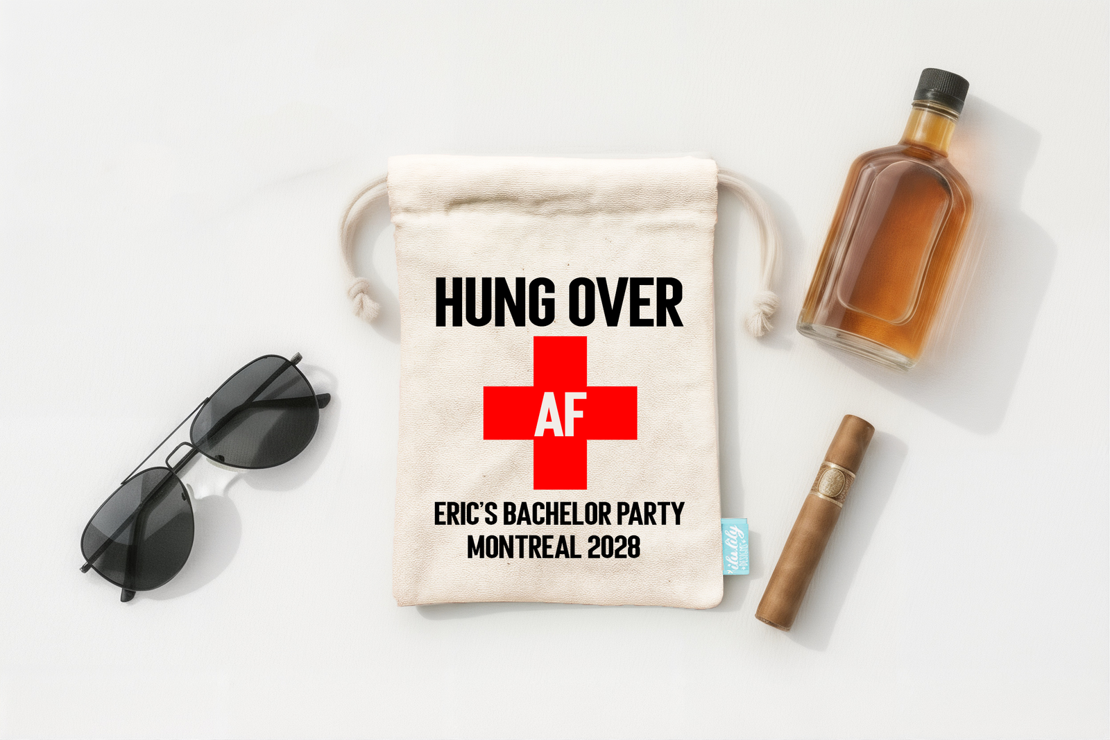 Bachelor Party Hangover Bag | Groomsmen Favors | Recovery Kit